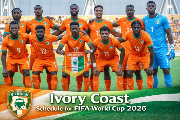 Ivory Coast Schedule for FIFA World Cup 2026: How to Watch, History & Record
