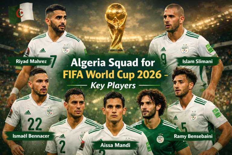 Algeria Squad for FIFA World Cup 2026 – Key Players