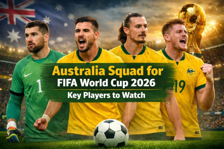 Australia Squad for FIFA World Cup 2026 – Full Team Analysis, Players & Key Insights