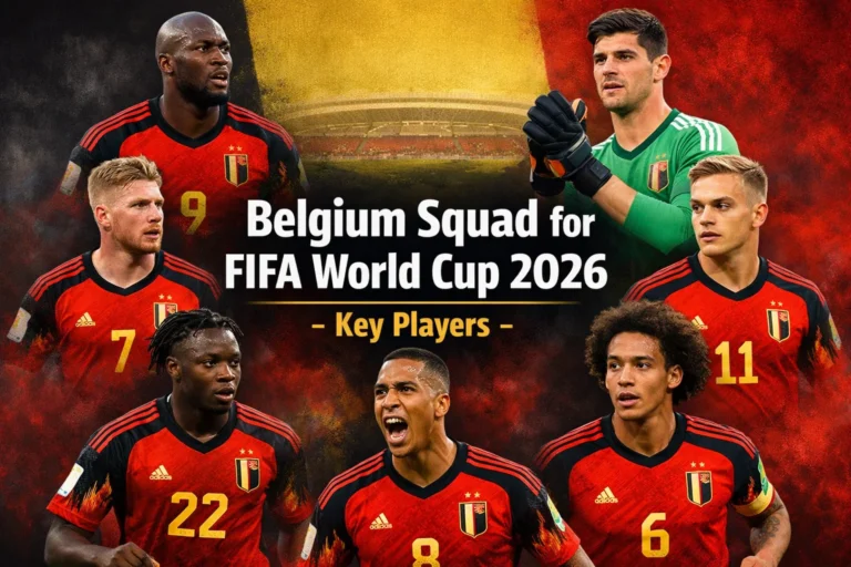 Belgium Squad for FIFA World Cup 2026 – Key Players to Watch