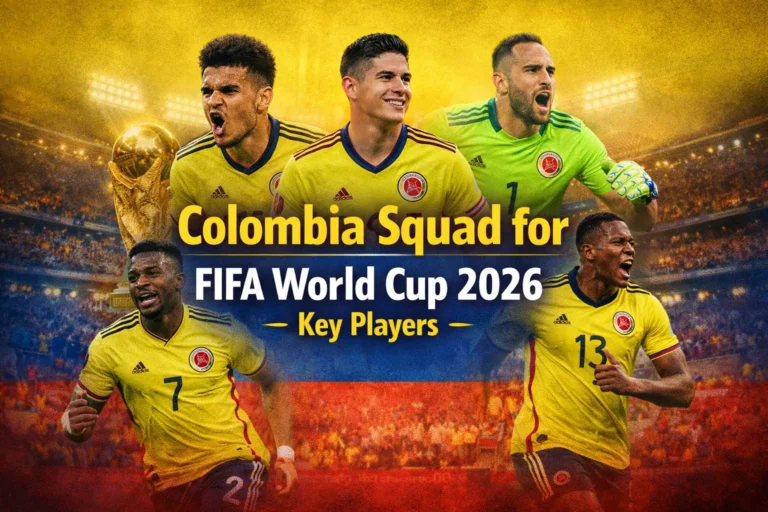 Colombia Squad for FIFA World Cup 2026 – Key Players