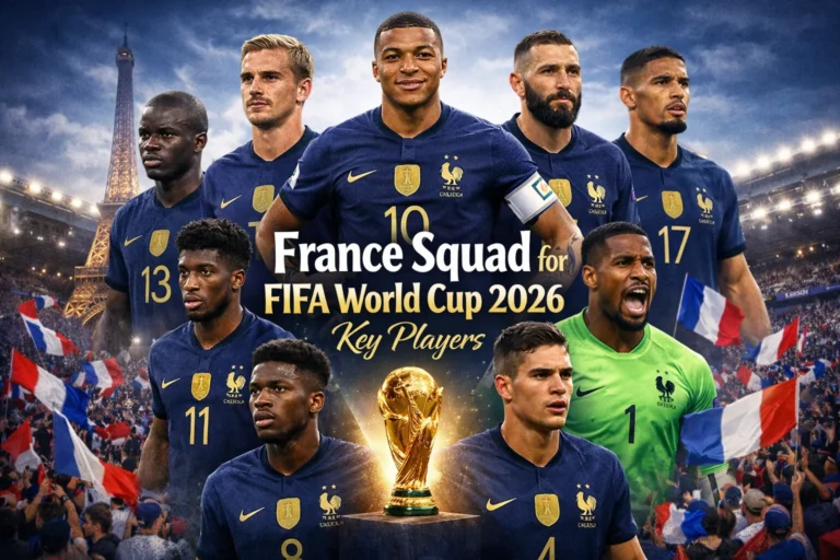 France Squad for FIFA World Cup 2026 – Key Players to Watch