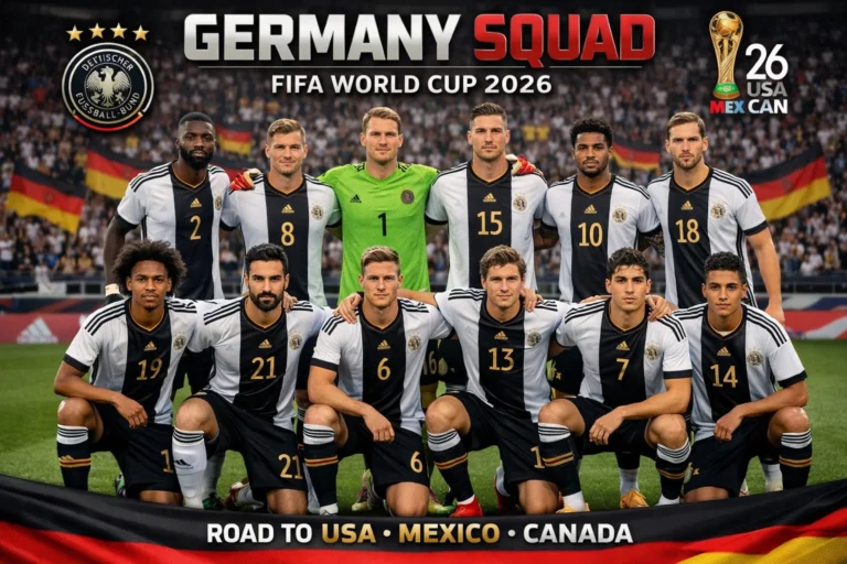 Germany Squad for FIFA World Cup 2026 – Players, Lineup and Key Stars