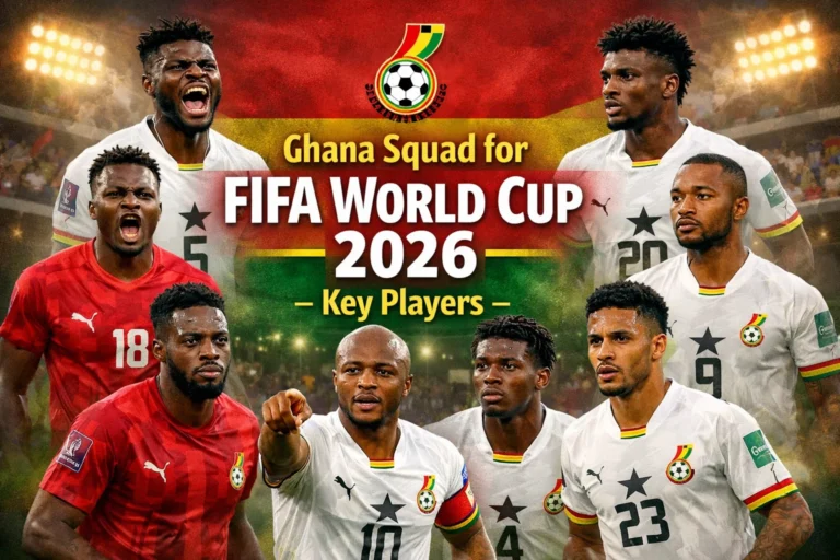 Ghana Squad for FIFA World Cup 2026 – Key Players
