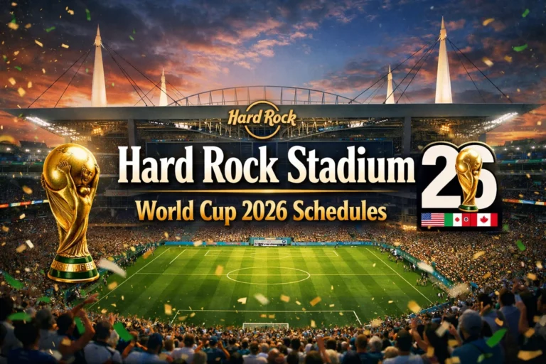 Hard Rock Stadium World Cup 2026 – Schedule, Capacity, History & Travel Guide