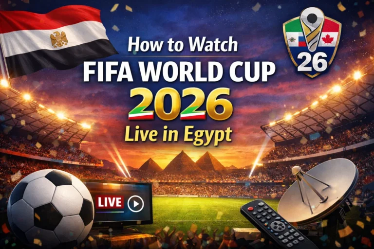 How to Watch FIFA World Cup 2026 Live in Egypt -Complete Guide