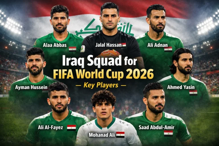 Iraq Squad for FIFA World Cup 2026 – Key Players