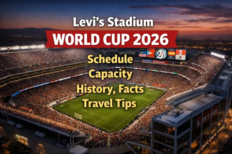 Levi’s Stadium World Cup 2026 – Schedule, Capacity, History & Travel Guide