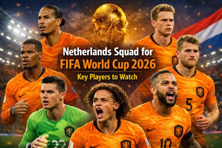 Netherlands Squad for FIFA World Cup 2026 – Key Players to Watch