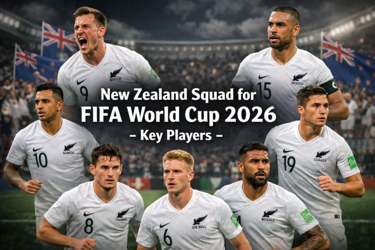 New Zealand Squad for FIFA World Cup 2026 – Key Players to Watch