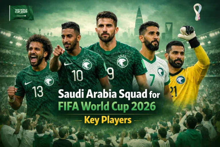 Saudi Arabia’s Squad for FIFA World Cup 2026 – Players to Watch