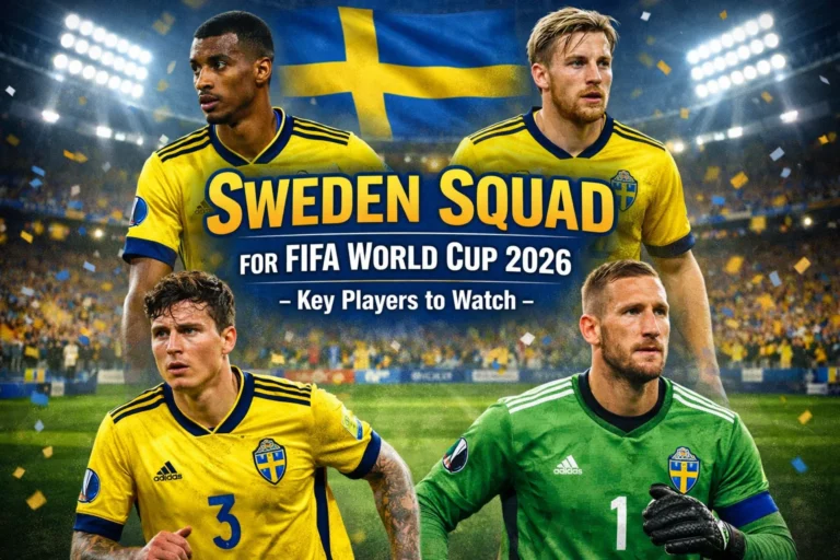 Sweden Squad for FIFA World Cup 2026 – Key Players to Watch