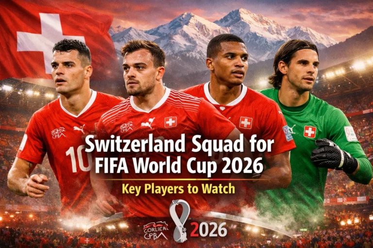 Switzerland Squad for FIFA World Cup 2026 – Players to Watch