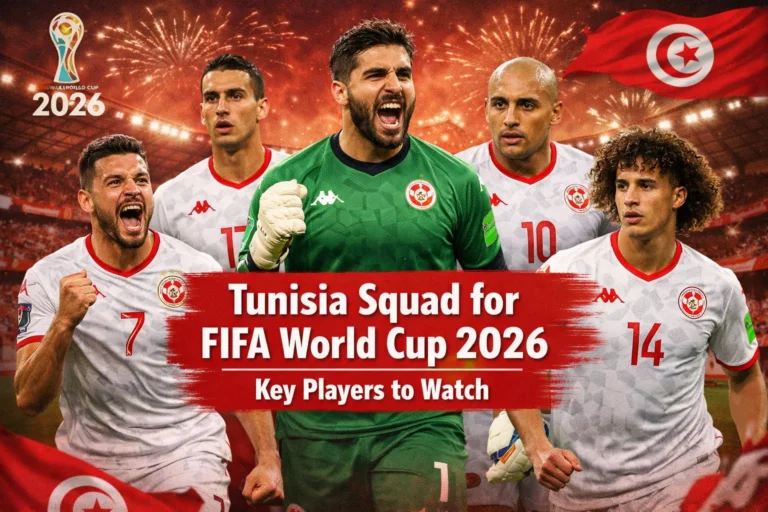 Tunisia Squad for FIFA World Cup 2026 – Players to Watch
